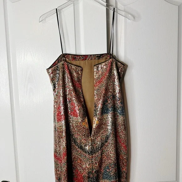 NWT Veronica Beard Leda Dress in Size 6 Red Multi - Picture 6 of 15